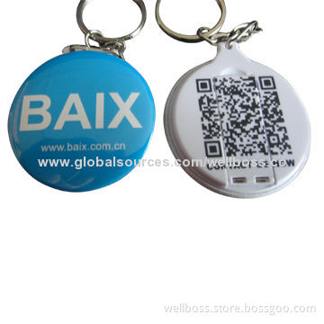 Hot new round mini card shape USB flash drive with free logo and key ring for your business gift